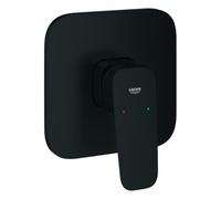 Mezclador monomando de ducha Grohe Cubeo, instalación empotrada, set de instalación prefabricado para Rapido SmartBox, 1017772430, Color: Negro mate