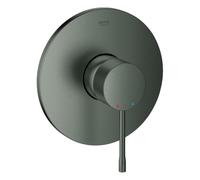 Mezclador monomando de ducha Grohe Essence, conjunto listo para montar para GROHE Rapido SmartBox, 24168AL1, Color: grafito duro cepillado