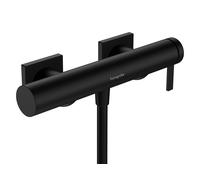 Mezclador monomando de ducha hansgrohe Tecturis E, 1 punto de consumo, montaje en superficie, 73620670, Color: negro mate