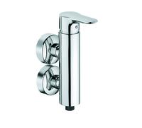 Mezclador monomando de ducha KLUDI OBJEKTA, mezclador vertical de bloque, para montaje en pared, cromo, 366510575