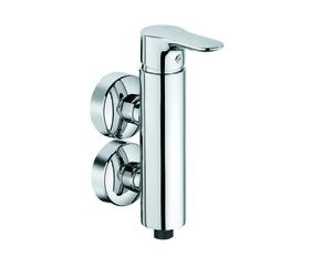 Mezclador monomando de ducha KLUDI OBJEKTA, mezclador vertical de bloque, para montaje en pared, cromo, 366510575