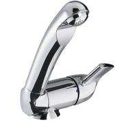 Mezclador monomando de estilo cerámico reich con interruptor cromo