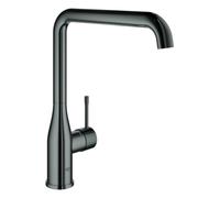 Mezclador monomando de fregadero Grohe Essence, 220 mm de proyección, giratorio, caño alto, 30505A00, Color: grafito duro