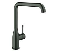 Mezclador monomando de fregadero Grohe Essence, 220 mm de proyección, giratorio, caño alto, 30505AL0, Color: grafito duro cepillado