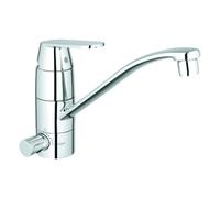 Mezclador monomando de fregadero Grohe Eurosmart Cosmopolitan, proyección 239mm, preapagado integrado, giratorio, 31161000