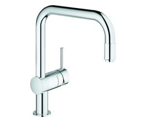 Mezclador monomando de fregadero GROHE Minta, caño en U, con caño extraíble mousseur, 32067000