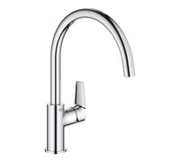 Mezclador monomando de fregadero Grohe StartEdge, caño alto, alcance 207mm, cromo, 30529001