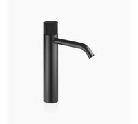 Mezclador monomando de lavabo Dornbracht META PURE con pie elevado, sin desagüe automático, para uso en lavabos de superficie, proyección 165 mm, 33539664-33, Color: Negro Mate