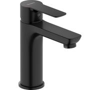 Mezclador monomando de lavabo Duravit D-Code M FreshStart y Minusflow, sin juego de desagüe, DC1023002046, Color: Negro Mate