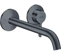 Mezclador monomando de lavabo empotrado AXOR One de hansgrohe para montaje en pared, con maneta, caño de 220 mm, 48120340, Color: Cromo negro cepillado