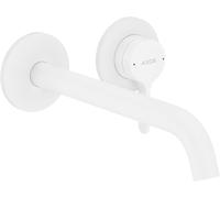 Mezclador monomando de lavabo empotrado AXOR One de hansgrohe para montaje en pared, con maneta, caño de 220 mm, 48120700, Color: Blanco Mate