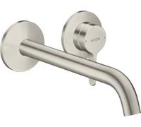 Mezclador monomando de lavabo empotrado AXOR One de hansgrohe para montaje en pared, con maneta, caño de 220 mm, 48120800, Color: Óptica de acero inoxidable