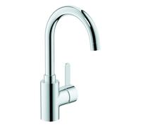 Grohe Eurosmart Cosmopolitan - Grifo monomando para lavabo, DN 15, tamaño L, cromo, palanca metálica, (1/2") (Ref. 23933001)