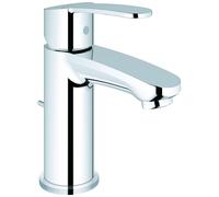 Mezclador monomando de lavabo Eurostyle Cosmopolitan de Grohe, tamaño S, proyección de 100 mm, desagüe automático, 23037002