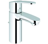 Mezclador monomando de lavabo Eurostyle Cosmopolitan de Grohe, tamaño S, proyección de 102 mm, desagüe automático, 3355220E
