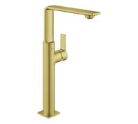 Mezclador monomando de lavabo Grohe Allure, tamaño XL, 185 mm de proyección, juego de desagüe PUSH, orientable, 23403GN1, Color: fresco amanecer cepillado