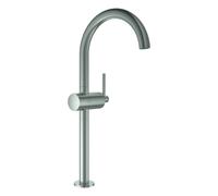 Mezclador monomando de lavabo Grohe Atrio, tamaño XL, 180 mm de proyección, juego de desagüe PUSH, 24365DC0, Color: súper acero