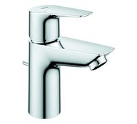 Mezclador monomando de lavabo Grohe BauEdge, tamaño S, saliente de 95 mm, juego de desagüe, mezclador de bajo caudal, 23894001