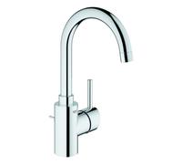 Mezclador monomando de lavabo Grohe Concetto, 153 mm de proyección, juego de desagüe, orientable, cromo, 32629002