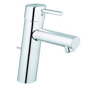 Mezclador monomando de lavabo Grohe Concetto, tamaño M, proyección 133mm, cromo, juego de desagüe, 23450001