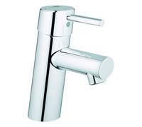 Mezclador monomando de lavabo Grohe Concetto, tamaño S, función de ahorro de energía, proyección de 101 mm, sin desagüe automático, cromo, 2338510E