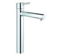 Mezclador monomando de lavabo Grohe Concetto, tamaño XL, proyección de 171 mm, sin juego de desagüe, cromo, 23920001