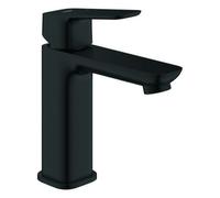 Mezclador monomando de lavabo Grohe Cubeo, tamaño M, proyección 116mm, sin juego de desagüe, 1017552430, Color: Negro mate