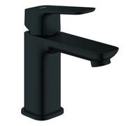 Mezclador monomando de lavabo Grohe Cubeo, tamaño S, proyección 106mm, sin juego de desagüe, 1016992430, Color: Negro mate