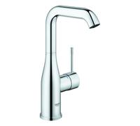Mezclador monomando de lavabo Grohe Essence, tamaño L, orientable, 127 mm de proyección, sin juego de desagüe, 24177001, Color: cromado