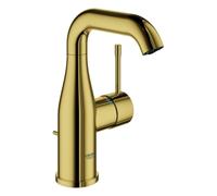 Mezclador monomando de lavabo Grohe Essence, tamaño M, orientable, proyección de 114 mm, con juego de desagüe, 24173GL1, Color: fresco amanecer