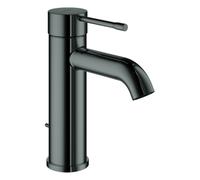 Mezclador monomando de lavabo Grohe Essence, tamaño S, proyección 116 mm, con juego de desagüe, 24171A01, Color: grafito duro