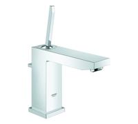 Mezclador monomando de lavabo Grohe Eurocube Joy, tamaño M, juego de desagüe, 133 mm de proyección, cromo, 23657000