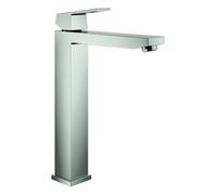 Mezclador monomando de lavabo Grohe Eurocube, tamaño XL, proyección 180mm, sin juego de desagüe, 23406DC0, Color: súper acero
