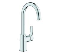 Mezclador monomando de lavabo Grohe Eurosmart, tamaño L, proyección 140mm, juego de desagüe, caño giratorio, 23537003