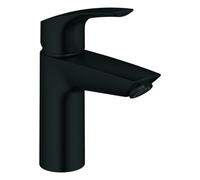 Mezclador monomando de lavabo Grohe Eurosmart, tamaño S, proyección 109 mm, juego de desagüe push-open, 239222433, Color: negro mate