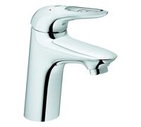 Mezclador monomando de lavabo Grohe Eurostyle, tamaño S, 110 mm de proyección, desagüe push-open, EcoMode, maneta abierta, 23930003
