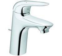 Mezclador monomando de lavabo Grohe Eurostyle, tamaño S, 110mm de proyección, desagüe automático, maneta cerrada, 23707003