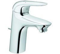 Mezclador monomando de lavabo Grohe Eurostyle, tamaño S, baja presión, 110 mm de proyección, desagüe automático, maneta cerrada, 23710003