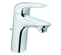 Mezclador monomando de lavabo Grohe Eurostyle, tamaño S, baja presión, 110 mm de proyección, juego de desagüe, maneta cerrada, 23710003
