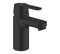 Mezclador monomando de lavabo Grohe Get, tamaño S, proyección de 92 mm, juego de desagüe push-open, EcoMode, 235862430, Color: Negro mate
