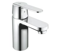 Mezclador monomando de lavabo Grohe Get, tamaño S, proyección de 92 mm, juego de desagüe push-open, EcoMode, 23586000, Color: cromado