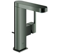 Mezclador monomando de lavabo Grohe Plus, tamaño M, proyección de 120 mm, giratorio, desagüe automático, 23871AL3, Color: grafito duro cepillado