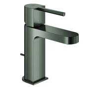 Mezclador monomando de lavabo Grohe Plus, tamaño S, proyección de 111 mm, desagüe automático con desagüe automático, 32612AL3, Color: grafito duro cepillado