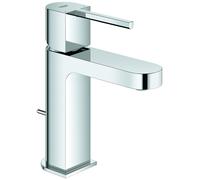 Mezclador monomando de lavabo Grohe Plus, tamaño S, proyección de 111 mm, desagüe automático con desagüe automático, 32612003, Color: cromado