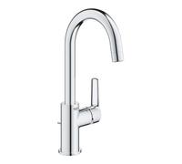 Mezclador monomando de lavabo Grohe Start, tamaño L, alcance 140 mm, con juego de desagüe, 24203002, Color: cromado