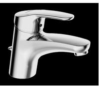 Mezclador monomando de lavabo HANSA HANSAMIX, variante de bajo consumo, con juego de desagüe Saliente de 141 mm Conexión mediante tubos de cobre, 0109218300006