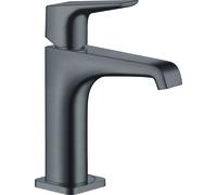 Mezclador monomando de lavabo hansgrohe AXOR Citterio E 125 con manija de palanca sin juego de desagüe, 36111340, Color: Cromo negro cepillado