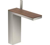 Mezclador monomando de lavabo hansgrohe AXOR MyEdition 230 con juego de desagüe con pulsador, sin placa, 47022800, Color: Óptica de acero inoxidable