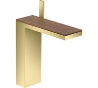 Mezclador monomando de lavabo hansgrohe AXOR MyEdition 230 con juego de desagüe con pulsador, sin placa, 47022950, Color: Latón cepillado