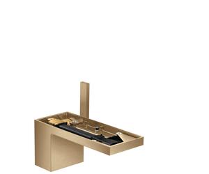 Mezclador monomando de lavabo hansgrohe AXOR MyEdition 70 con desagüe push-open, sin placa, 47012140, Color: Bronce cepillado